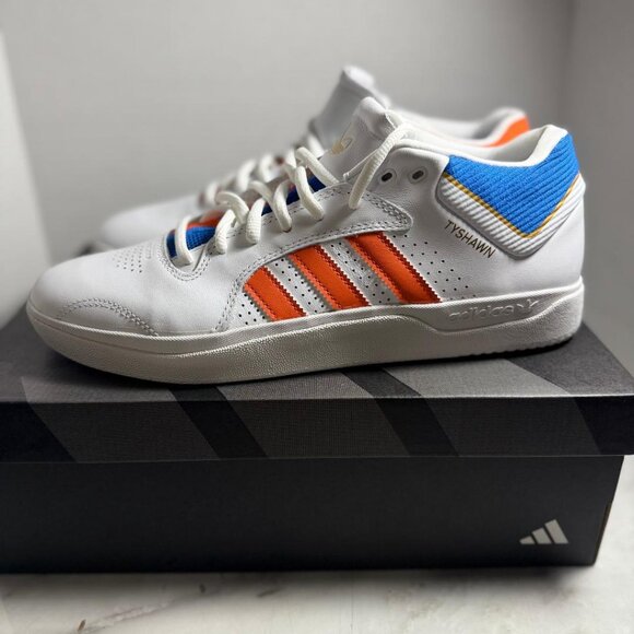 adidas Tyshawn White Orange Blue Bird NY Knicks Size 12 - | NWB rep box - Picture 4 of 10